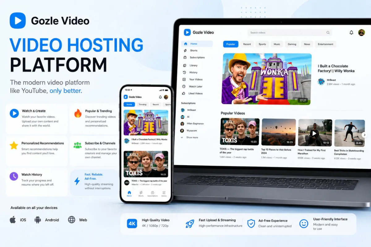 Gozle Video — video hosting platform